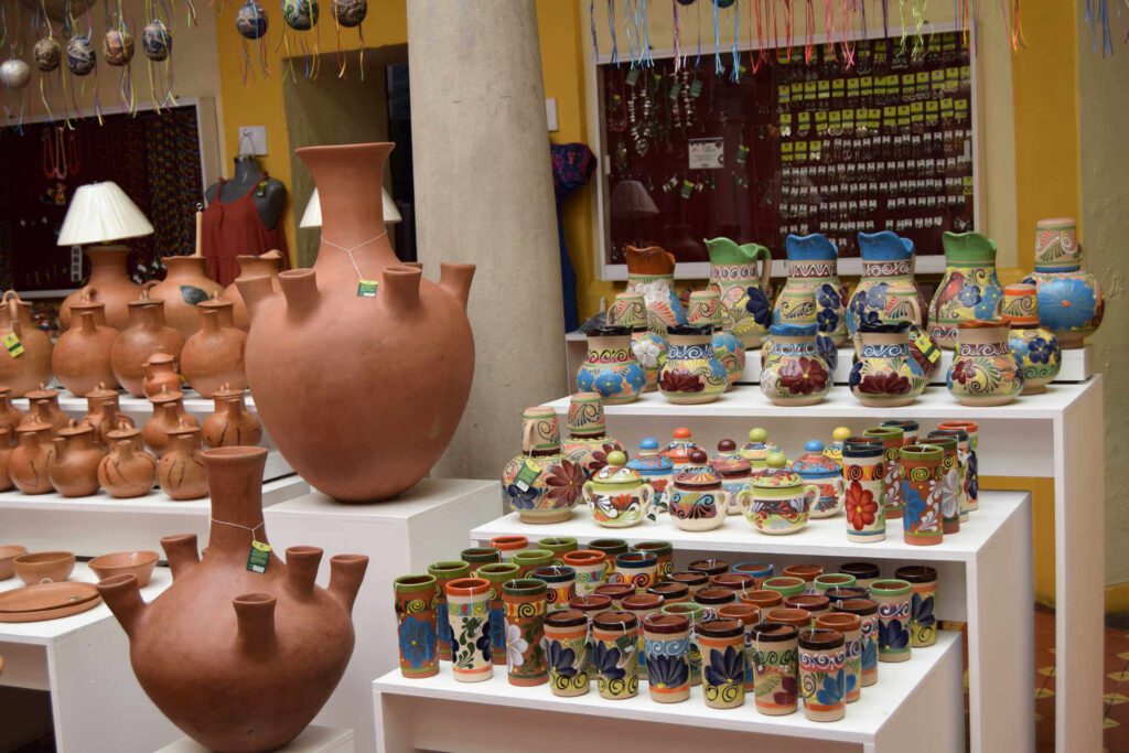 Artesanías de Oaxaca-Cerámica Policromada-Vasos